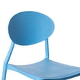 thumbnail image 5 of Modern Plastic Outdoor Dining Chair with Open Oval Back Design, 5 of 7