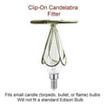 thumbnail image 6 of Set of 6 Granite Gray Burlap Lamp Shade - Clip-on Candelabra Shade 3x5x4, 6 of 8