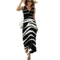 thumbnail image 2 of Animal Print Zebra Sleeveless Dress Summer Women Clothes Dress for Pregnant Women Dresses, 2 of 9