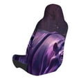 thumbnail image 3 of Picia Purple Hippo In Water Print Waterproof Sweating Car Seat Cover for Post Gym Workout, Running, Beach and Hiking, Universal Fit Anti-Slip Bucket Seat Protector, 3 of 5