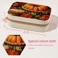 thumbnail image 5 of Thanksgiving Pumpkin Pie Velvet Portable Storage Box with Removable Compartment - a Stylish Decorative Box, Bracelet Holder, and Jewelry Stand - Gift, 5 of 7