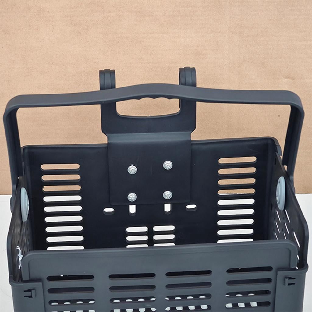 Yihuala Heavy Type Bike Basket Adjustable Bicycles Front Rear Basket Oversized Foldable Cycling Rack And Carry