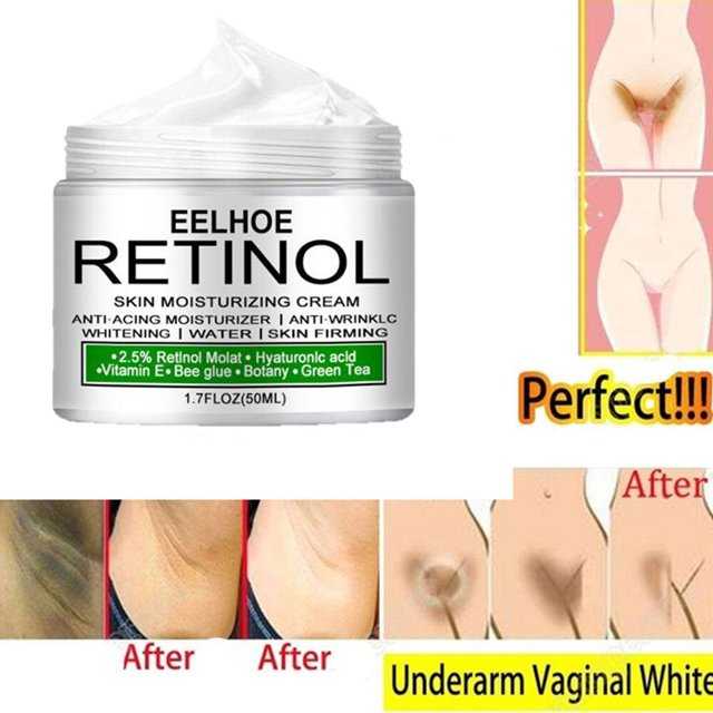 Crema blanqueadora corporal para axilas, crema blanqueadora privada para nalgas y rodillas, elimina la melanina, mejora la nutrición opaca, ilumina el cuidado de la piel Fivean unisex