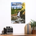 thumbnail image 2 of Durango, Colorado, Waterfall (12x18 Aluminum Art, Indoor Outdoor Metal Sign Decor), 2 of 5