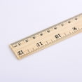 thumbnail image 2 of Paquete de 12 reglas de madera, reglas para estudiantes, reglas escolares de madera, regla de oficina, regla de medición, 2 escalas (12 pulgadas y 30 Cm), 2 of 5