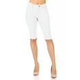 thumbnail image 2 of Women's Stay Comfortable and Stylish in Casual Solid Stretchy Bermuda City Shorts, 2 of 5