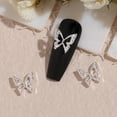 thumbnail image 4 of opvise 20Pcs Nail Ornaments Fade-Resistant Alloy Unique Butterfly Nail Charms Shiny Manicures Decor Birthday Gift, 4 of 8