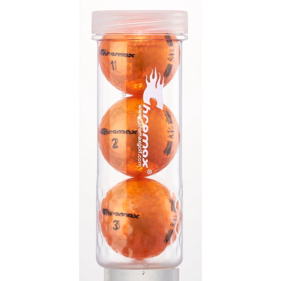 Chromax M5 Golf Balls, Orange, 3 Pack