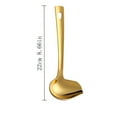 thumbnail image 3 of Ajhhao Gold Soup Ladle, 8.6 Inch Stainless Steel Ladle Spoon, Gravy Ladle, Soup Spoons, Kitchen Metal Ladel For Serving, Stirring, Canning，Sauce, Wok & Soup, 3 of 4