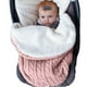 thumbnail image 2 of Mantas envolventes para bebés y niños, mantas envolventes de felpa tejidas para recién nacidos, saco de dormir de Color rosa, 2 of 5