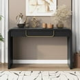 thumbnail image 1 of Black Farmhouse Console Table with Storage - Entryway, Living Room, Sofa Table, 1 of 8