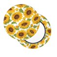 thumbnail image 7 of Bar Stool Covers Round, Yellow Sunflowers Bar Stool Cushion Covers Seat Cushion With Elastic Bands, Chairs Covers For Kitchen Dining Room 12-14 Inch, 7 of 7