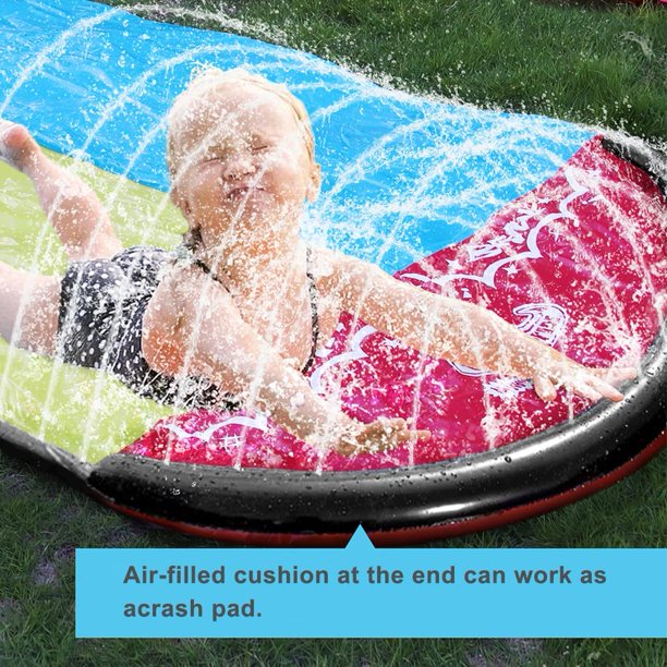 Lavinya Slip and Slide for Toddlers and Adults,16FT Double Lawn Water