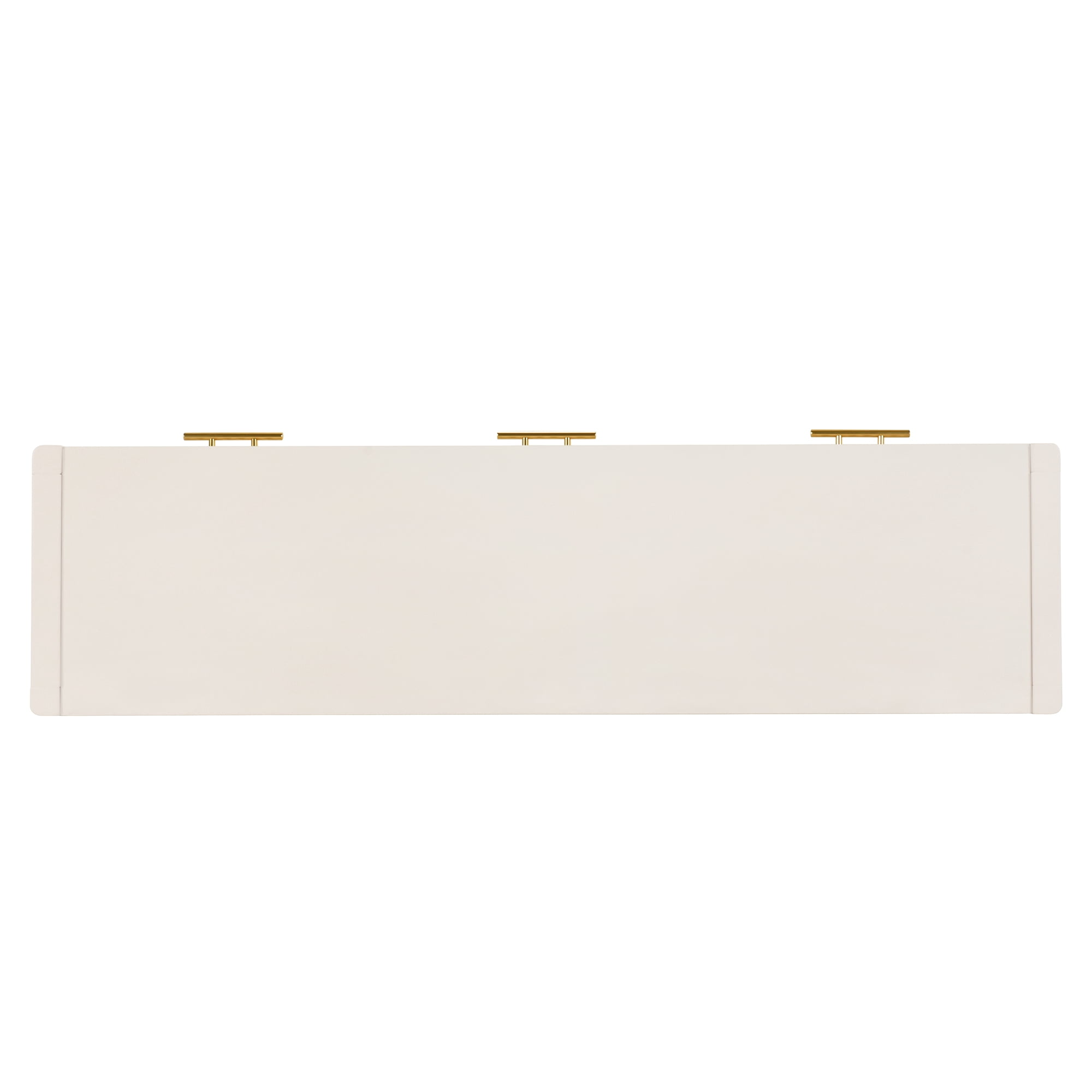 60" Painted Console Table with 3 Drawers,Wooden Entryway Table with Storage Shelf, Farmhouse Sofa Table for Living Room, Hallway,Entryway, Foyer, Corridor(Beige)