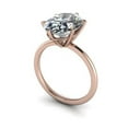thumbnail image 2 of 2.00 Ct Stunning Solitaire Oval Natural Moissanite Diamond Engagement Rings For Ladies Solid 14K Rose Gold, 2 of 3
