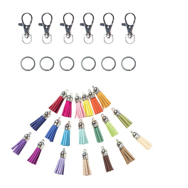 unbranded 150Ud Llaveros Con Colgantes Color Surtido Para Artesanías Y De Llaves Y Bolsos