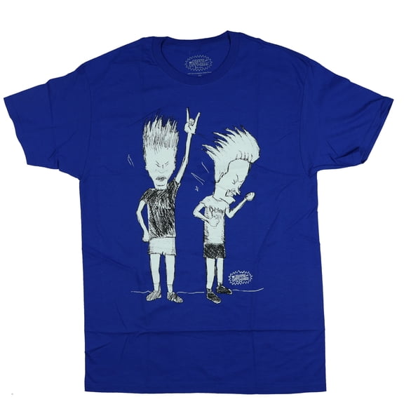 Beavis and Butt-Head Shirt Men's Rocking Out Short Sleeve Graphic Tee