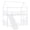 White, variant on Gymax House Bunk Bed Frame w/ Metal Slats Reversible Ladder & Slide for Bedroom White