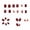 14-MJ-102, variant on Press On Nails Kit 96Pcs 4 Box With Jelly Glue, Short Square Blue Purple Pink Gradient Fake Nails, Silver Glitter Edge Floral Print Artificial Nails For Fashion Girls