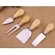 thumbnail image 2 of 4 Cuchillos Para Queso De Acero Inoxidable Con Mango de Madera mmymas Turin, 2 of 7