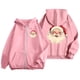 thumbnail image 4 of WILLBEST Sudadera Larga para Mujer, con Estampado Navideño, Cremallera, Manga Larga, Bolsillo y Cordón Ajustable Chica​​, 4 of 8