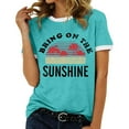 thumbnail image 1 of Xuewenshw T-Shirt à Col Rond Imprimé Élégant pour Femmes, 1 of 3