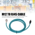 thumbnail image 3 of Industrial Ethernet Cable, PU Sheath 26 AWG Wire M12 8 Pin X Code To RJ45 Cable  for Mechanical Device, 3 of 7
