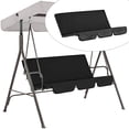 thumbnail image 2 of pitrice Garden Swing Seat Cover Patio Cushion Protection Bench Covers Black, 2 of 8