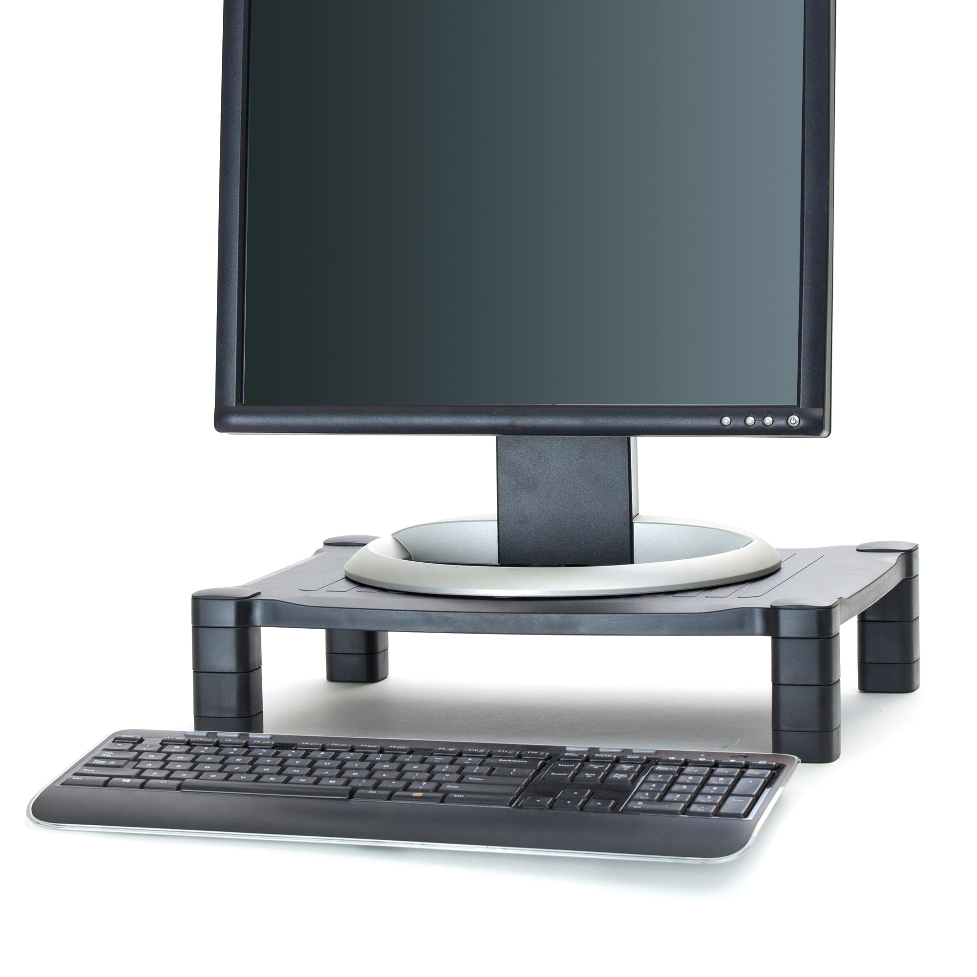 Adjustable Monitor Stand Riser for Computer, Laptop, Desk, Imac, Black ...