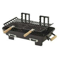 Cast Iron Hibachi Grill, 10x18 Inch Charcoal Grill for Outdoor Cooking, Portable Hibachi Stove, Limited Edition BBQ Grill for Patio, Garden, Camping