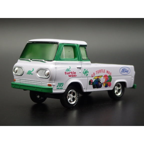 Open Box 1965 FORD ECONOLINE PICKUP TRUCK TURTLE WAX GASSER 1:64 SCALE DIECAST MODEL CAR