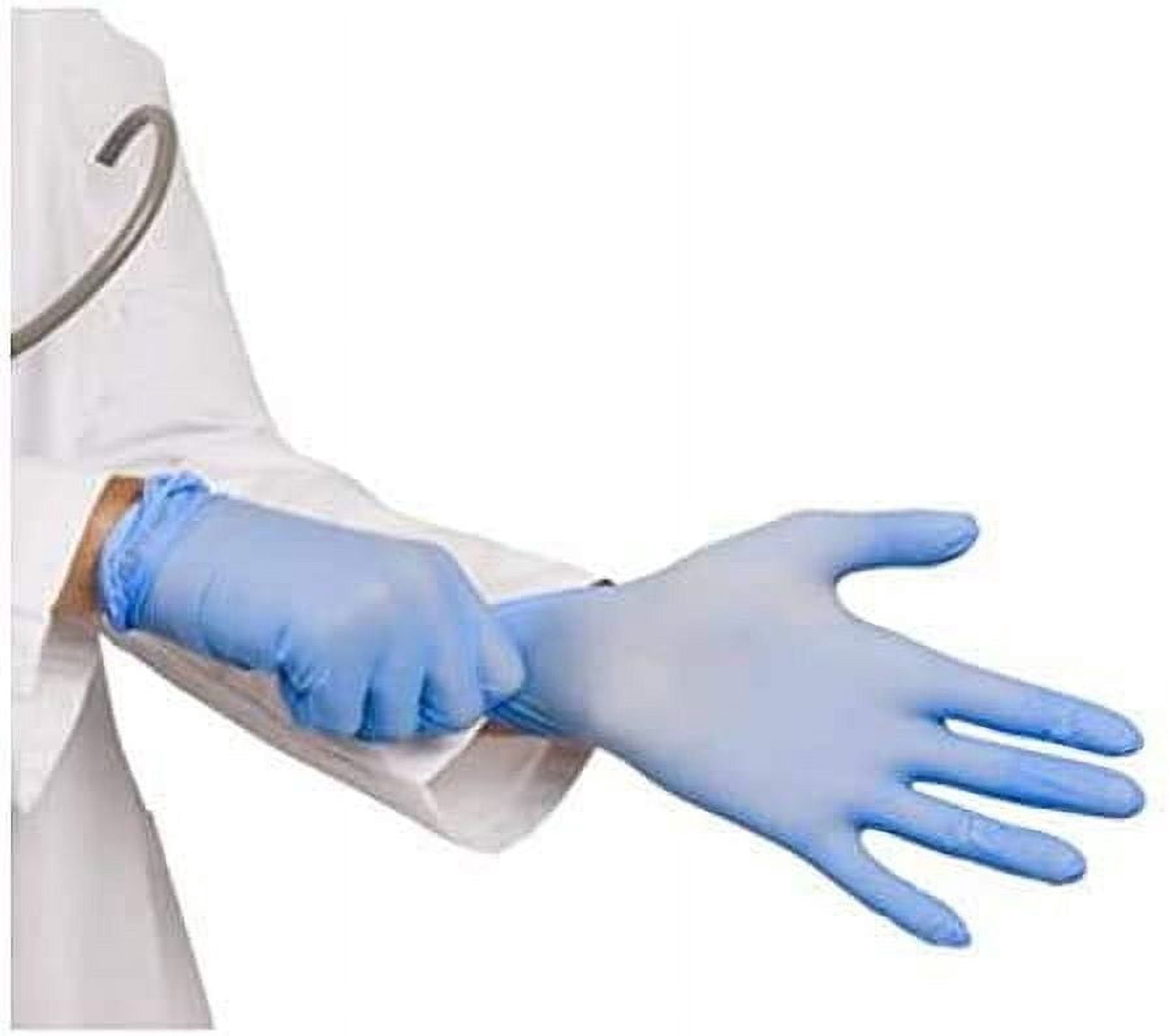 1000 Disposable Blended Nitrile Gloves Powder/Latex Free Synthetic Blend Light Blue Medium
