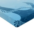 thumbnail image 2 of Ambesonne Anchor Fitted Sheet 2 Pcs Set, Nautical Deep Sea Bottom, California King, Pale Blue, 2 of 3
