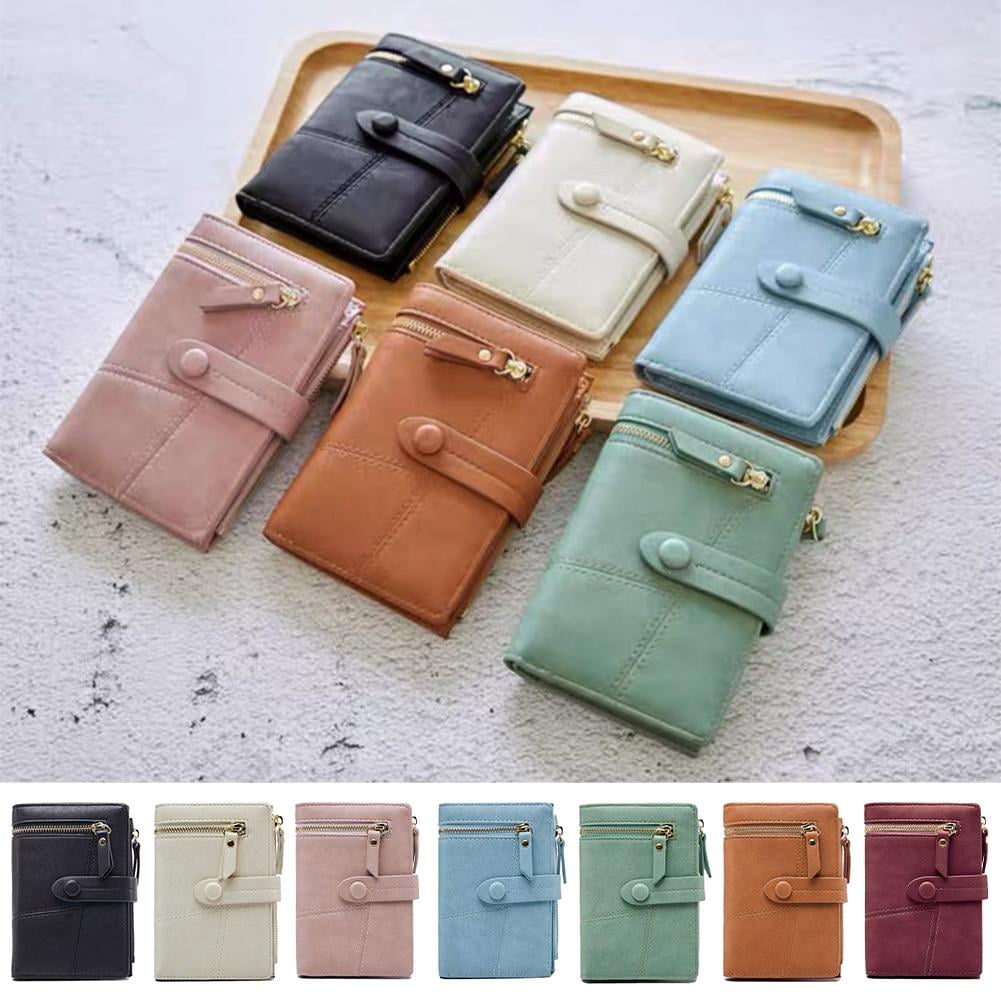 Women Short Small Money Purse Wallet LadiesLeather Card Holder NEW Folding H5P9 Walmart