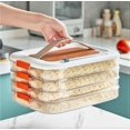 thumbnail image 4 of Dumplings box, food grade sealed refrigerator storage box, home cooking dumplings, wonton fresh guard box, frozen special box, 4 of 5