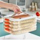 thumbnail image 4 of Dumplings box, food grade sealed refrigerator storage box, home cooking dumplings, wonton fresh guard box, frozen special box, 4 of 5