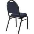thumbnail image 3 of NPS 9200 Series Premium Fabric Upholstered Stack Chair, Midnight Blue Seat/Black Sandtex Frame, 3 of 5