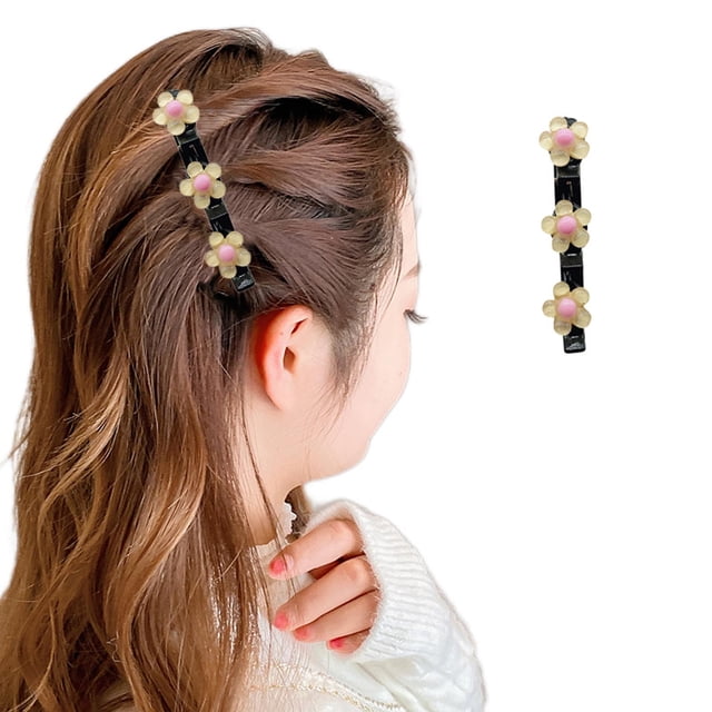 Fiudx Artefacto para Tejer y Arreglar Pinzas para El Cabello, Pinzas Laterales, Pinzas Frontales, Pinzas para El Cabello, Pinzas para El Flequillo