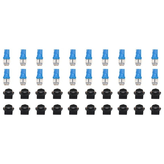 T10 194 168 LED Light Bulb PC194 PC195 PC160 PC168 Instrument Panel Gauge Cluster Dashboard Light Bulb Ice Blue 20PCS