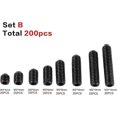 thumbnail image 4 of Pack Of 200pcs M3 Carbon Steel Hex Nuts Hex Grub Screw Set Cup Point Grub Screw Set Machine Assortment Kit, 4 of 5
