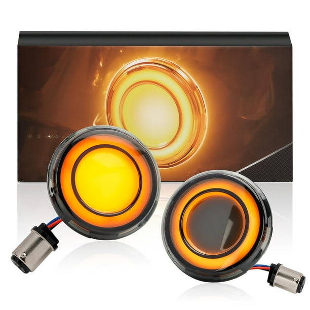 1 par intermitentes LED intermitentes, de iluminación, accesorios de lámpara de , conversiones de señal de para Negro Amarillo Amarillo shamjiam Pon la luz de cruce