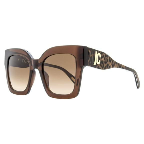 Just Cavalli Square Leopard Sunglasses SJC019K 0AAK Brown 52mm