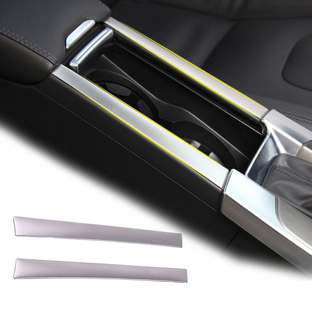 Chrome Cup Holder Center Console Cover Trim Panel fit for Volvo XC60 S60 V60