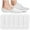 White, variant on Xfvqtps 6 Pairs Unisex No Show Socks Solid Color Non Slip Low Cut Invisible Liner Simplicity Soft Stretchable Comfort Breathable Socks Black