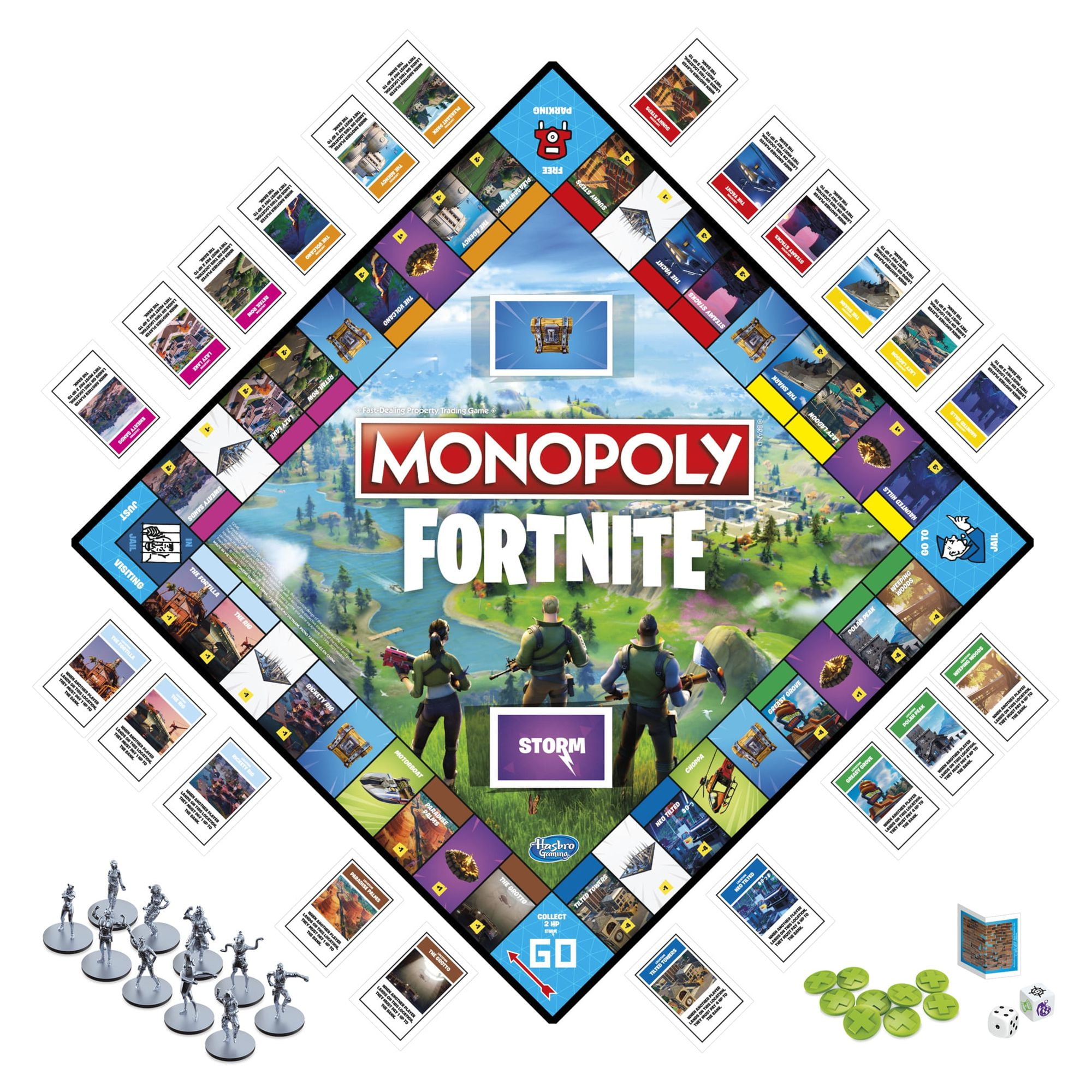 MONOPOLY FORTNITE GAME BOARD 27 NEW CHARACTERS FACTORY SEALED !!