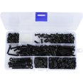 thumbnail image 1 of Pluokvzr 418 Pcs Vis M4 Ensemble Assortiment Écrous et Boulons en Acier au Carbone Kit Tête Ronde Multifonctionnelle, 1 of 1