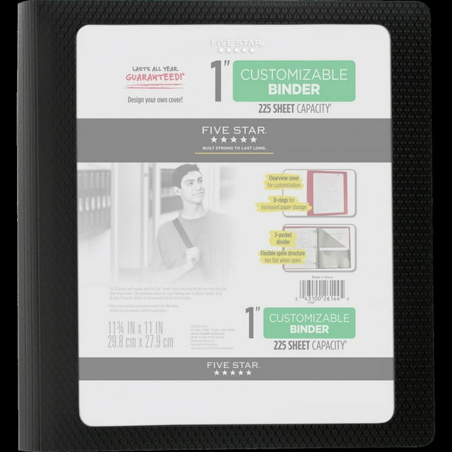 Five Star Customizable Poly Pocket & Prong Portfolio