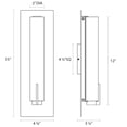 thumbnail image 2 of sonneman lighting son-2441-01-st slim 12" led panel sconce, 2 of 2