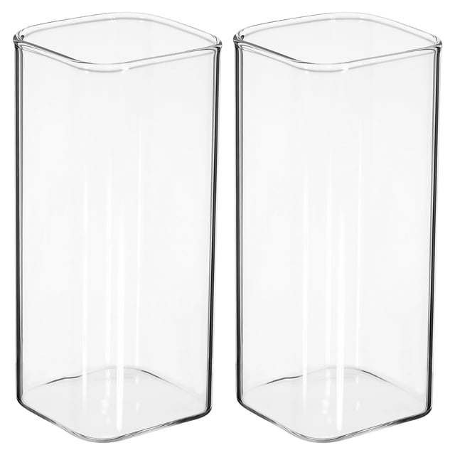 Shisuyan 2 Pcs Tasses en Verre Exquises Tasses à Cocktail Créatives Tasses à Café Lait