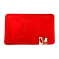 thumbnail image 2 of Serafina Home Santa Christmas Burgundy Red Memory Foam Bath Rug, 20" x 32", Anti Fatigue, 2 of 2